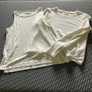 2/$15 Madewell Cream Top Bundle Sz S